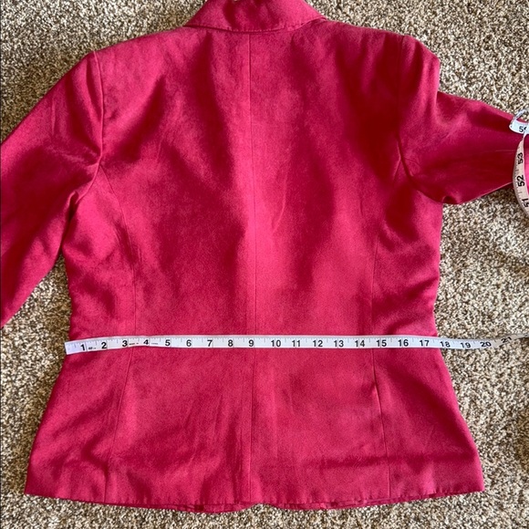 Pink Structured Blazer from Northern Reflections with Notched Lapels Size S - Picture 14 of 14